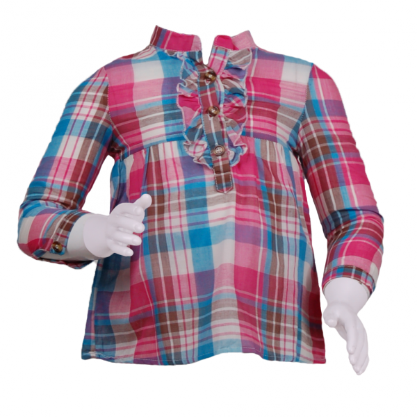 Блуза в клетку с рюшами на груди 2 года (87 см) Z 30049-pink-blue светло розовый цвет
Блуза в клетку с рюшами на груди 2 года (87 см) Z 30049-pink-blue светло розовый цвет