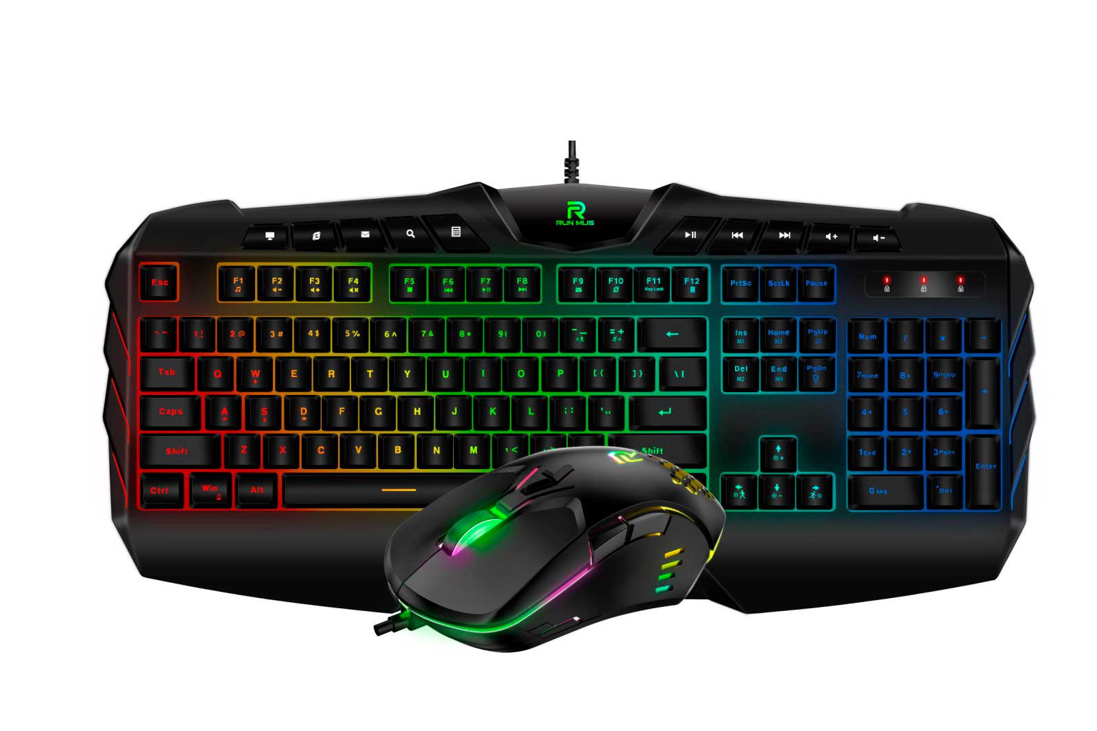 Игровой набор для ПК 2 в 1 (клавиатура, мышь) Run Mus G20 + CW902 с подсветкой Black
Игровой набор для ПК 2 в 1 (клавиатура, мышь) Run Mus G20 + CW902 с подсветкой Black