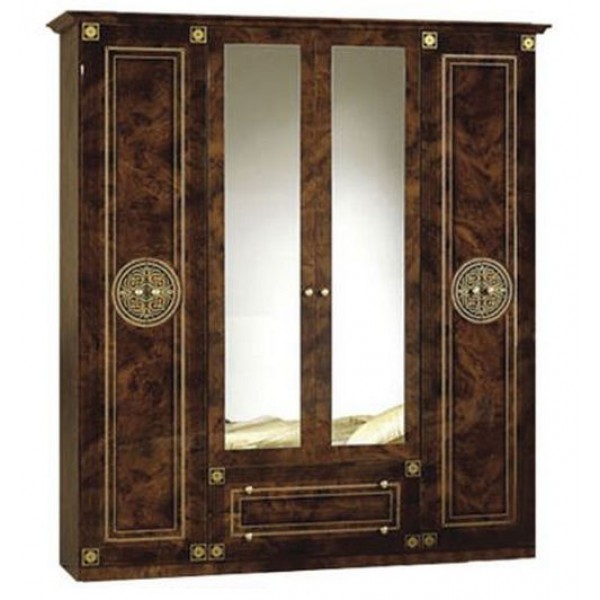 Шкаф с зеркалом распашной в спальню из ДСП Коричневый 4Д Рома Мебель Сервис
Шкаф с зеркалом распашной в спальню из ДСП Коричневый 4Д Рома Мебель Сервис