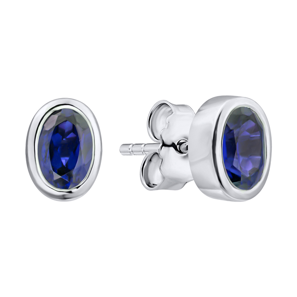 Серебряные серьги-пуссеты с завальцованными сапфирами 000103052
Серебряные серьги-пуссеты с завальцованными сапфирами 000103052