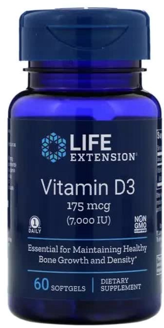 Витамин D3, Life Extension, Vitamin D3, 175 мкг (7000 МЕ), 60 гелевых капсул (737870171867)
Витамин D3, Life Extension, Vitamin D3, 175 мкг (7000 МЕ), 60 гелевых капсул (737870171867)
