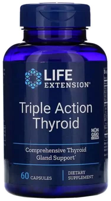 Поддержка Щитовидной Железы, Тироид тройного действия, Triple Action Thyroid, Life Extension, 60 вегетарианских капсул (737870200369)
Поддержка Щитовидной Железы, Тироид тройного действия, Triple Action Thyroid, Life Extension, 60 вегетарианских капсул (737870200369)