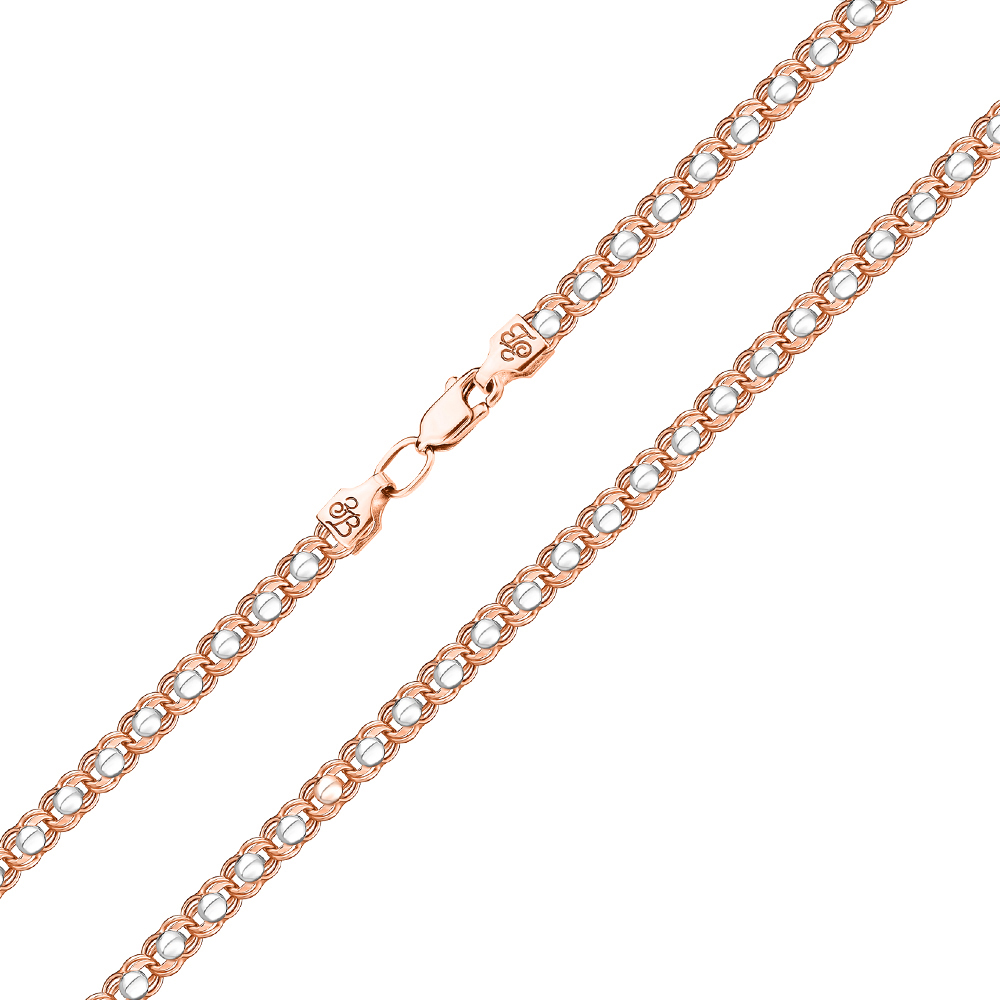 Золотая цепь в комбинированном цвете 000142356 65 размера 
Золотая цепь в комбинированном цвете 000142356 65 размера