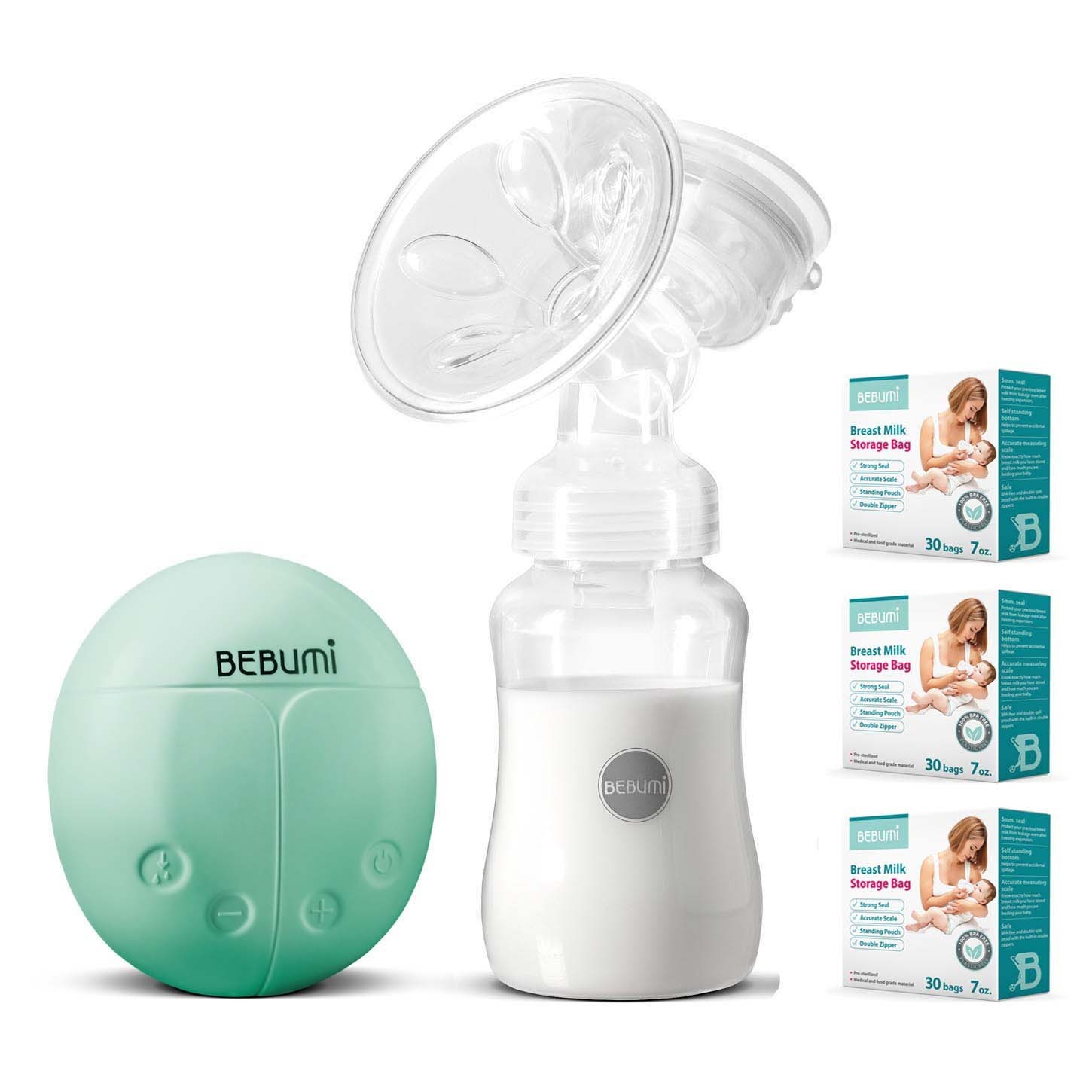 Электрический молокоотсос Bebumi BS Eco (A green) с силиконовой соской + пакеты для хранения грудного молока Bebumi 90 штук
Электрический молокоотсос Bebumi BS Eco (A green) с силиконовой соской + пакеты для хранения грудного молока Bebumi 90 штук