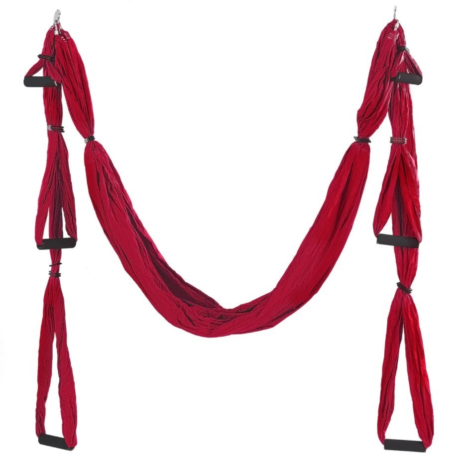 Гамак для йоги с ручками Zelart Antigravity Yoga, нейлон, 220х150см, бордовый (FI-5323-4)
Гамак для йоги с ручками Zelart Antigravity Yoga, нейлон, 220х150см, бордовый (FI-5323-4)