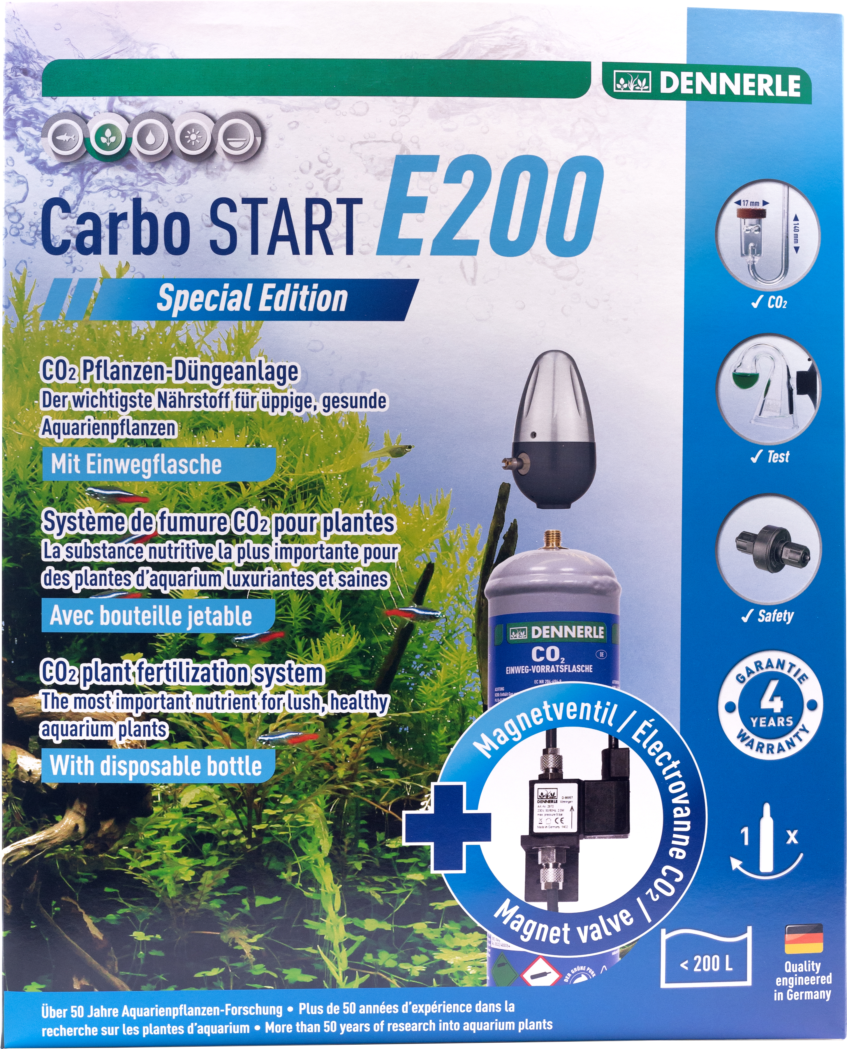 Установка для удобрения аквариумных растений углекислым газом Dennerle Carbo START E200 Special Edition
Установка для удобрения аквариумных растений углекислым газом Dennerle Carbo START E200 Special Edition