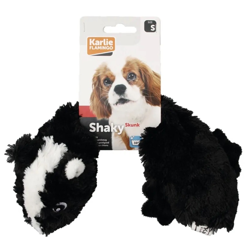 Игрушка мягкая для собак плюшевый скунс с пищалкой Karlie Flamingo Shaky Skunk 32х14 см
Игрушка мягкая для собак плюшевый скунс с пищалкой Karlie Flamingo Shaky Skunk 32х14 см