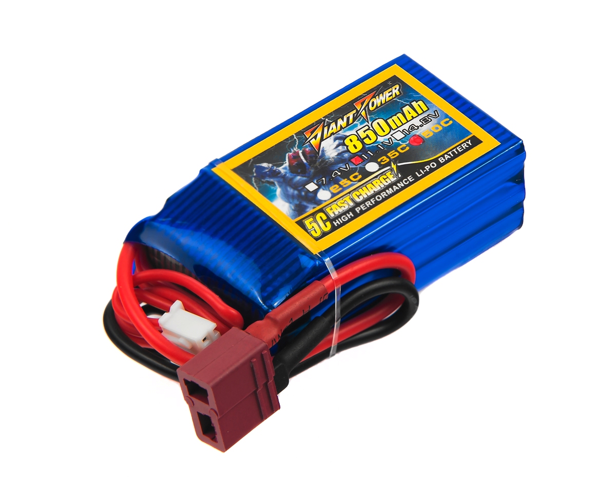 Акумулятор для радіокерованої моделі Giant Power (Dinogy) Li-Pol 850 мАг 11.1 В 21x30x54 мм T-Plug
Акумулятор для радіокерованої моделі Giant Power (Dinogy) Li-Pol 850 мАг 11.1 В 21x30x54 мм T-Plug