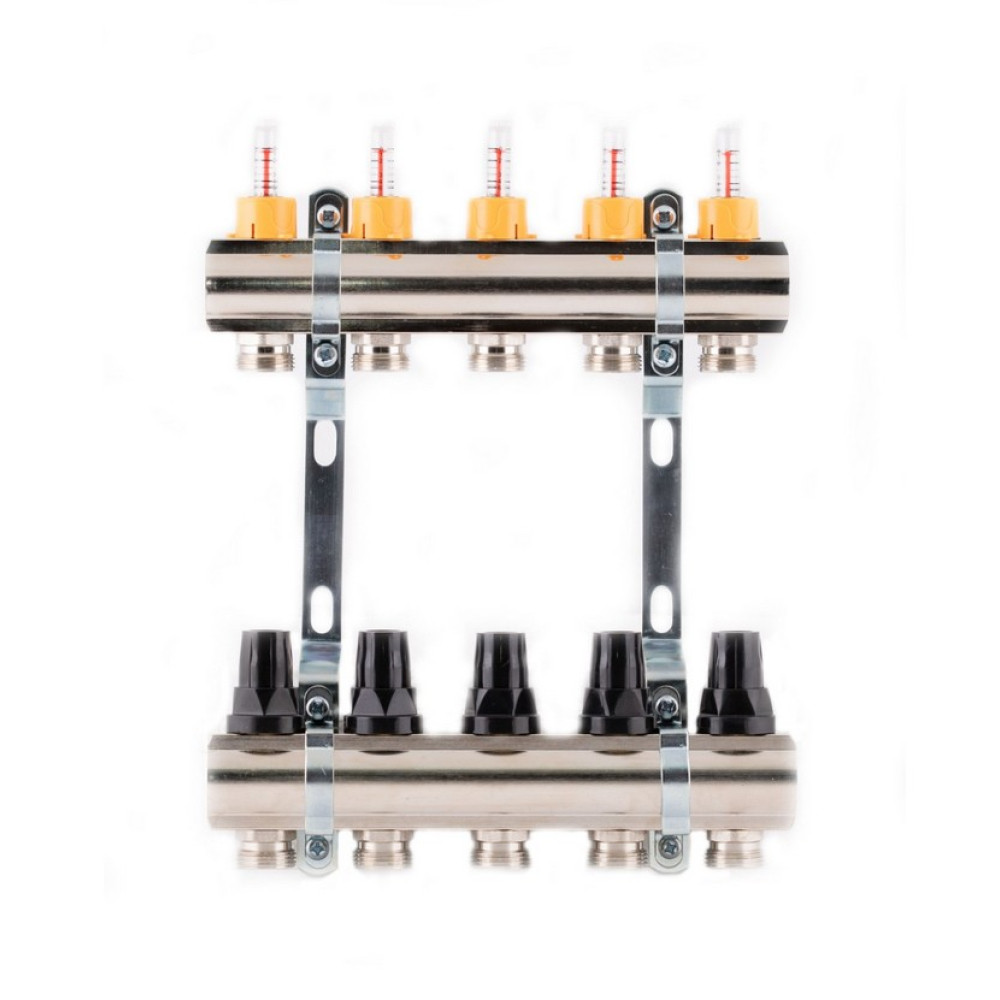 Коллектор с расходомерами SD Forte 1" 5 выходов SF001W5 
Коллектор с расходомерами SD Forte 1" 5 выходов SF001W5