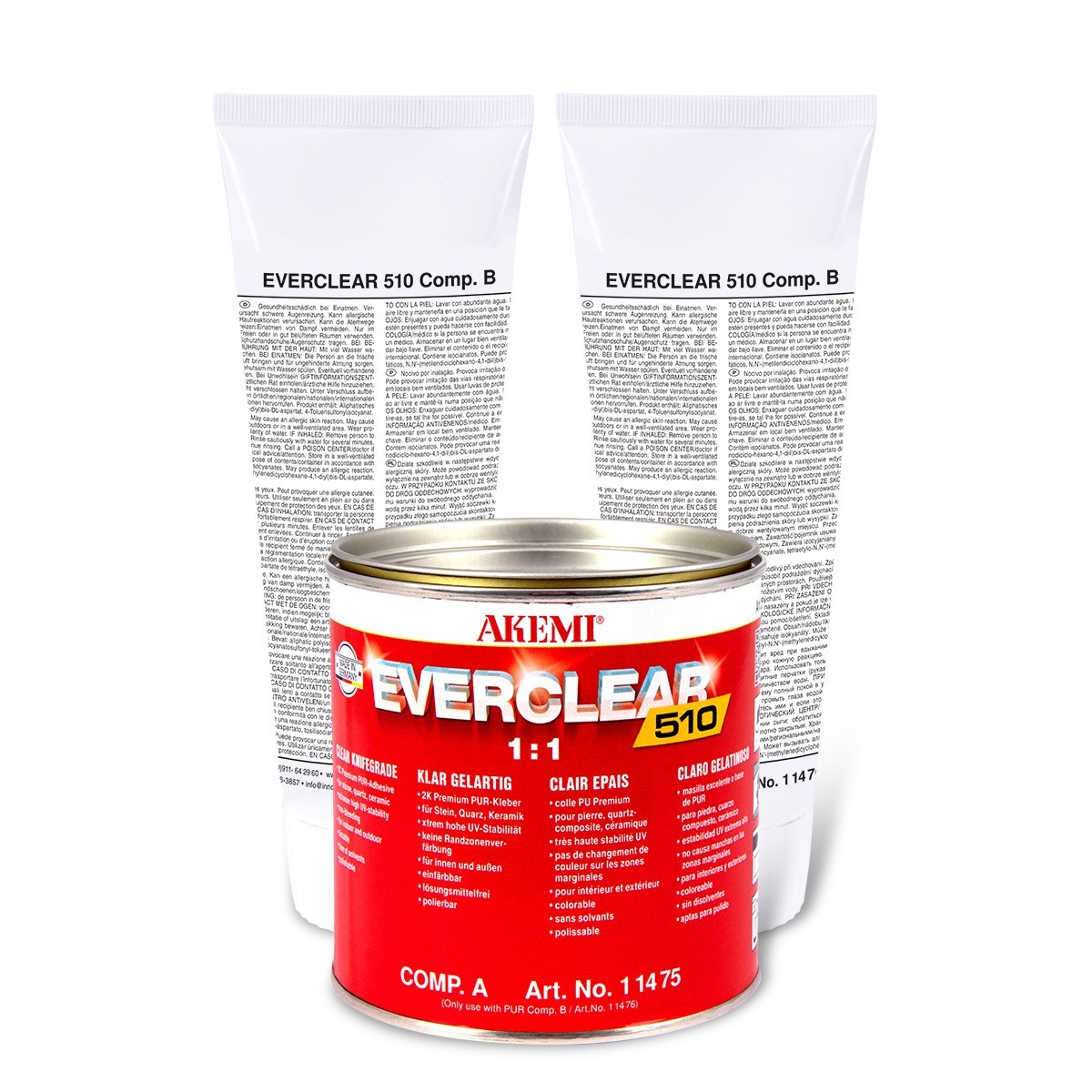 Клей полиуретановый Гелеобразный 2-компонентный Everclear 510 knifegrade Akemi арт0053
Клей полиуретановый Гелеобразный 2-компонентный Everclear 510 knifegrade Akemi арт0053