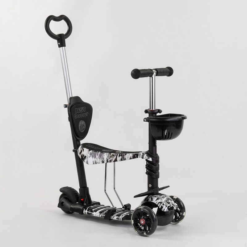 Самокат 5в1 Best Scooter, PU колеса, подсветка колес, Абстракция Black/White (102022)
Самокат 5в1 Best Scooter, PU колеса, подсветка колес, Абстракция Black/White (102022)