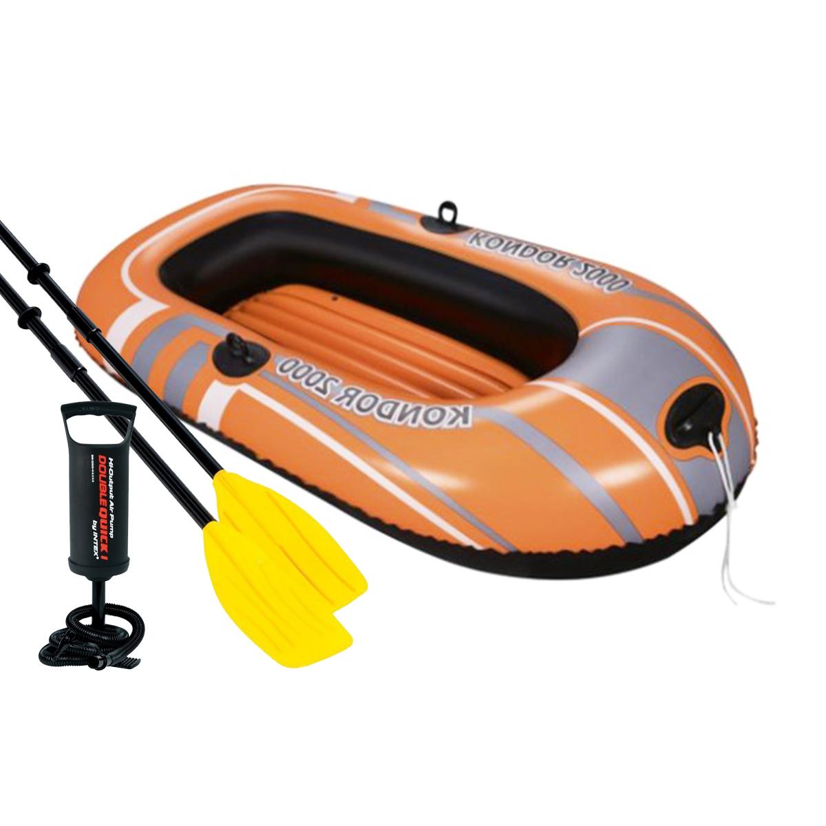 Полутораместная надувная лодка Bestway 61100 - 2 NE, Kondor 2000 (Hydro Force), 184 х 91 см, (весла, ручной насос). 2-х камерная
Полутораместная надувная лодка Bestway 61100 - 2 NE, Kondor 2000 (Hydro Force), 184 х 91 см, (весла, ручной насос). 2-х камерная