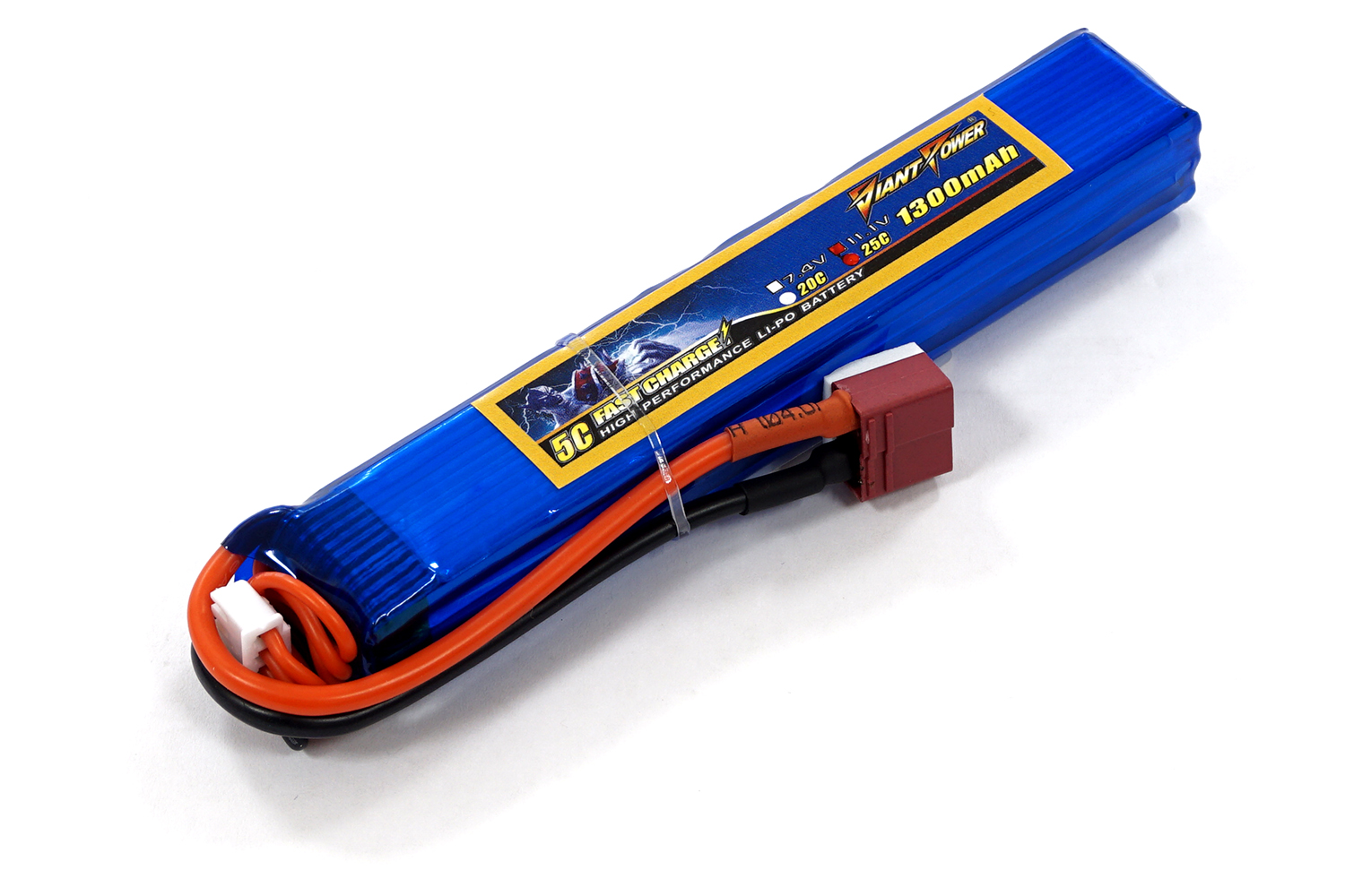 Аккумулятор для страйкбола Giant Power (Dinogy) Li-Pol 11.1V 3S 1300mAh 25C 18х21х130мм T-Plug
Аккумулятор для страйкбола Giant Power (Dinogy) Li-Pol 11.1V 3S 1300mAh 25C 18х21х130мм T-Plug