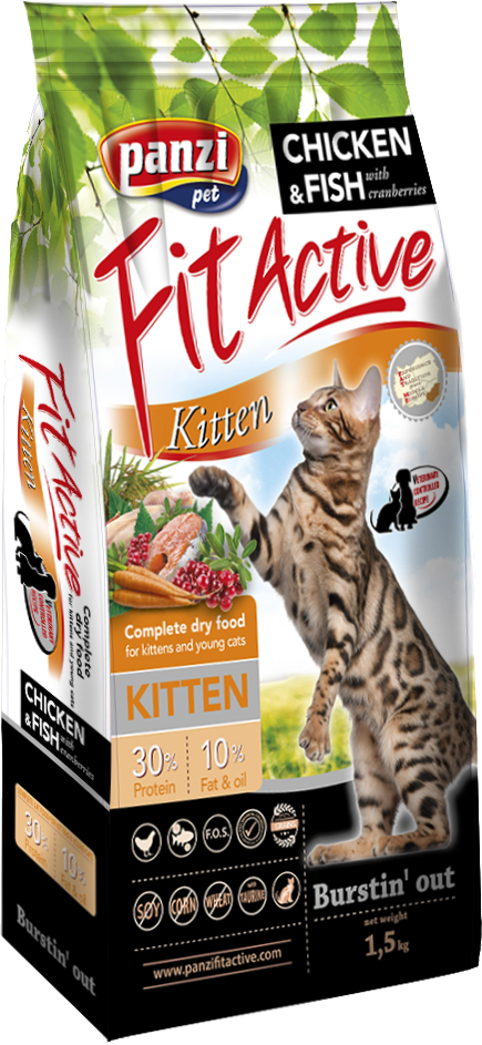 Сухой корм высшего качества для котят FitActive Kitten с птицей, рыбой и клюквой 1.5 кг
Сухой корм высшего качества для котят FitActive Kitten с птицей, рыбой и клюквой 1.5 кг