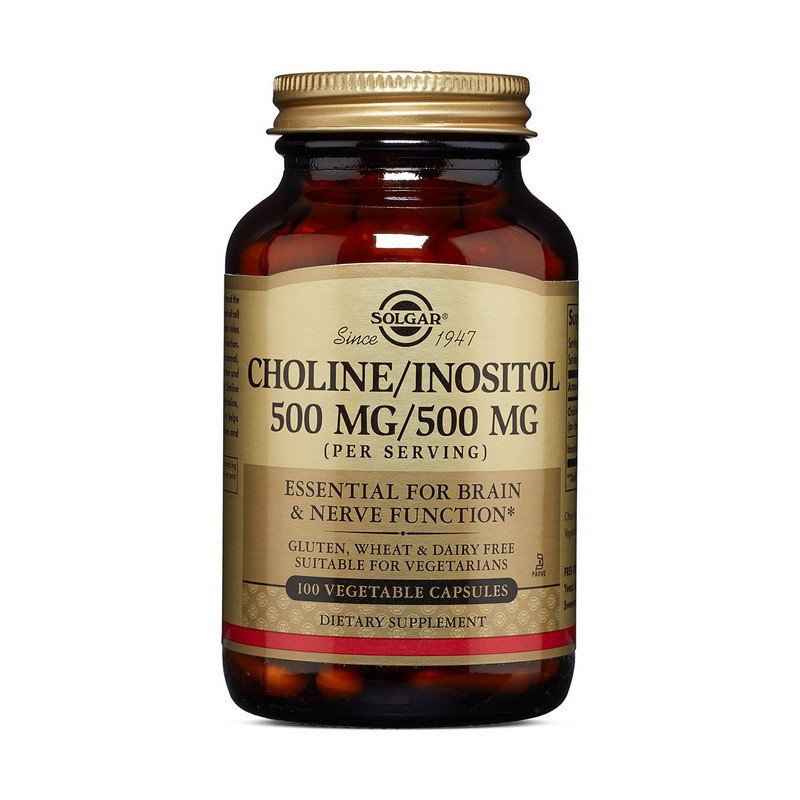Инозитол и холин Солгар / Solgar Choline and Inositol 500/500 100 veg caps / вег капсул
Инозитол и холин Солгар / Solgar Choline and Inositol 500/500 100 veg caps / вег капсул