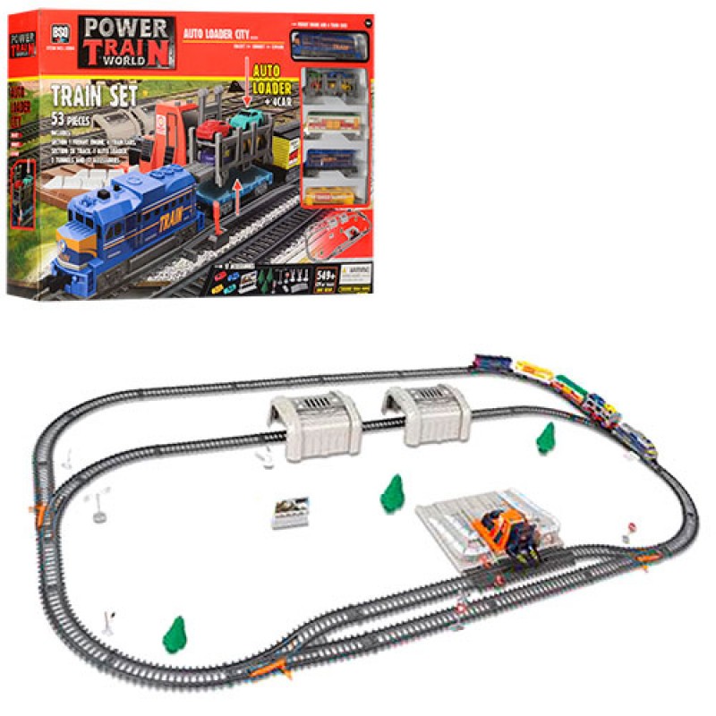 Железная дорога Power train 73,5см ( длинна 549 см ),локомотив,свет,вагоны, дорожные знаки,53 детали ,на батарейке (2084)
Железная дорога Power train 73,5см ( длинна 549 см ),локомотив,свет,вагоны, дорожные знаки,53 детали ,на батарейке (2084)