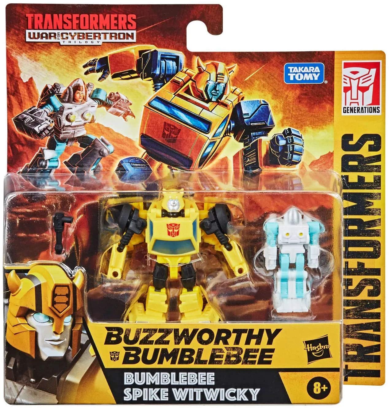 Трансформер Бамблби и Спайк Уитвики Transformers Buzzworthy Bumblebee Core Bumblebee Spike Witwicky Hasbro F0926
Трансформер Бамблби и Спайк Уитвики Transformers Buzzworthy Bumblebee Core Bumblebee Spike Witwicky Hasbro F0926