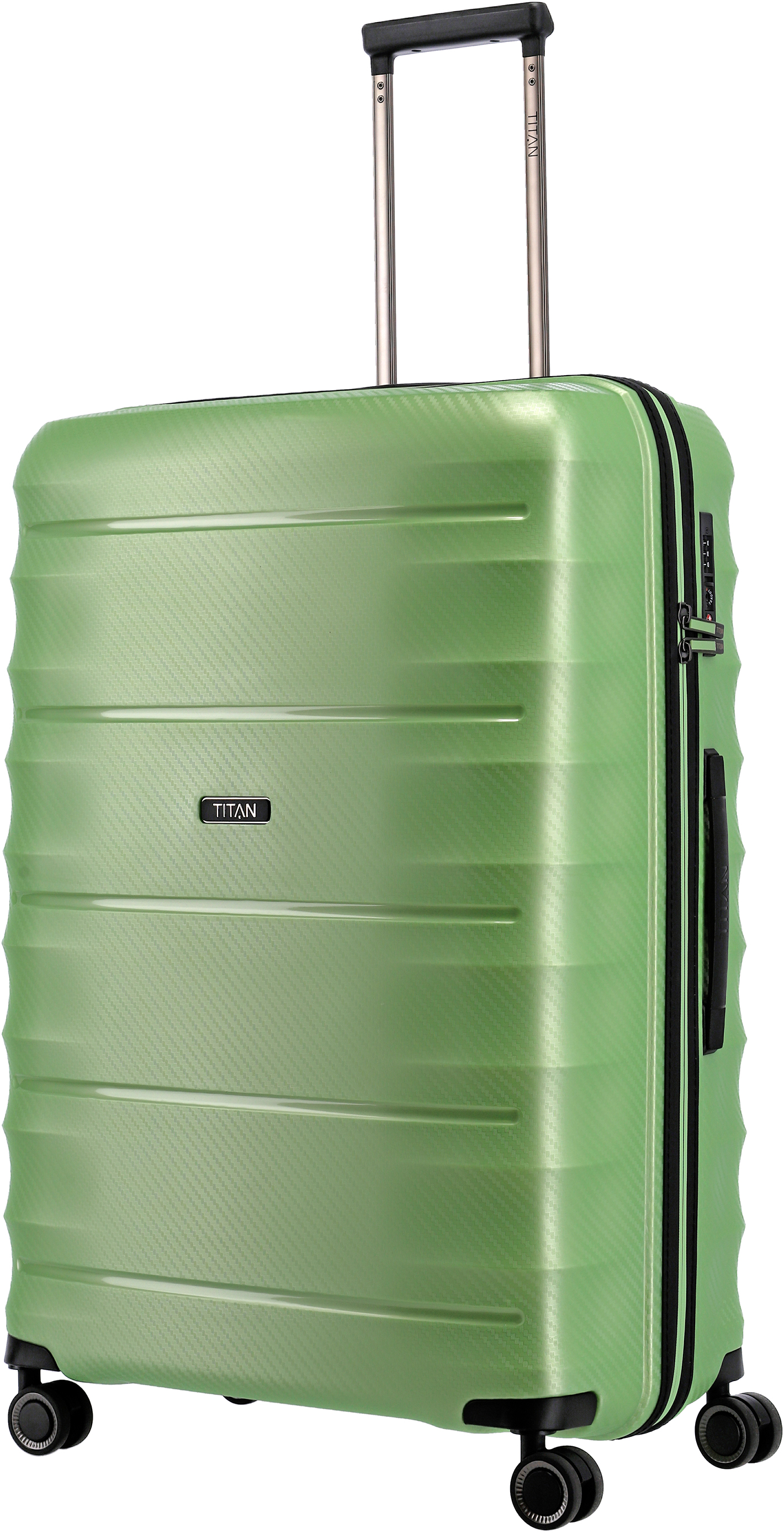 Чемодан Titan HIGHLIGHT/Green Metallic на 4 колесах L (112л,3,4кг) (52x76x32см) Ti842404-80
Чемодан Titan HIGHLIGHT/Green Metallic на 4 колесах L (112л,3,4кг) (52x76x32см) Ti842404-80