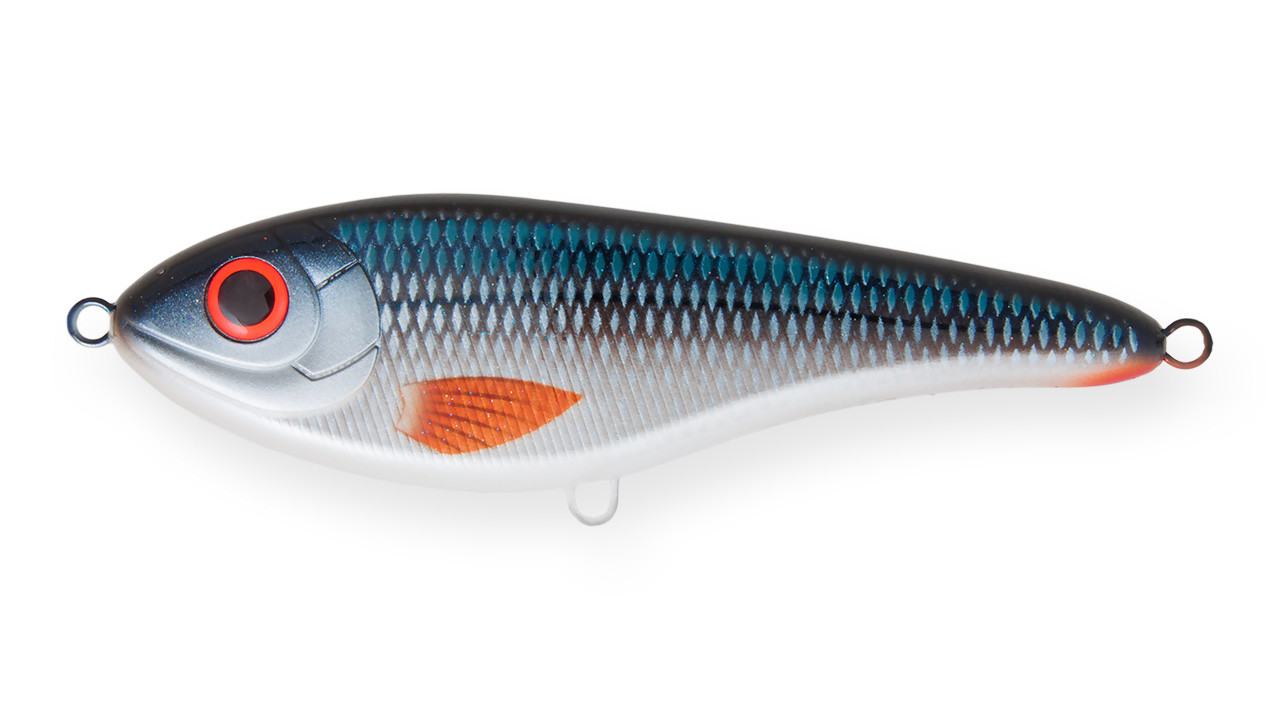 Джерк Бейт Strike Pro Buster Jerk тонущий 15см 75гр Загл.0,5-4,0м WOLF COLOR #C384F (82830)
Джерк Бейт Strike Pro Buster Jerk тонущий 15см 75гр Загл.0,5-4,0м WOLF COLOR #C384F (82830)