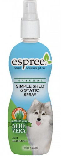 Спрей от выпадения шерсти и зуда, с антистатическими свойствами Espree Simple Shed & Static Spray (0748406000636)
Спрей от выпадения шерсти и зуда, с антистатическими свойствами Espree Simple Shed & Static Spray (0748406000636)