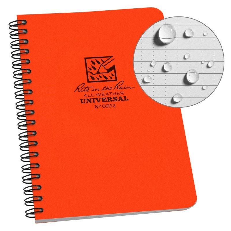 Погодостойкий блокнот Rite In The Rain 973 SIDE-SPIRAL NOTEBOOK - 11,75*17,78см (4 5/8"x7") Оранжевий
Погодостойкий блокнот Rite In The Rain 973 SIDE-SPIRAL NOTEBOOK - 11,75*17,78см (4 5/8"x7") Оранжевий