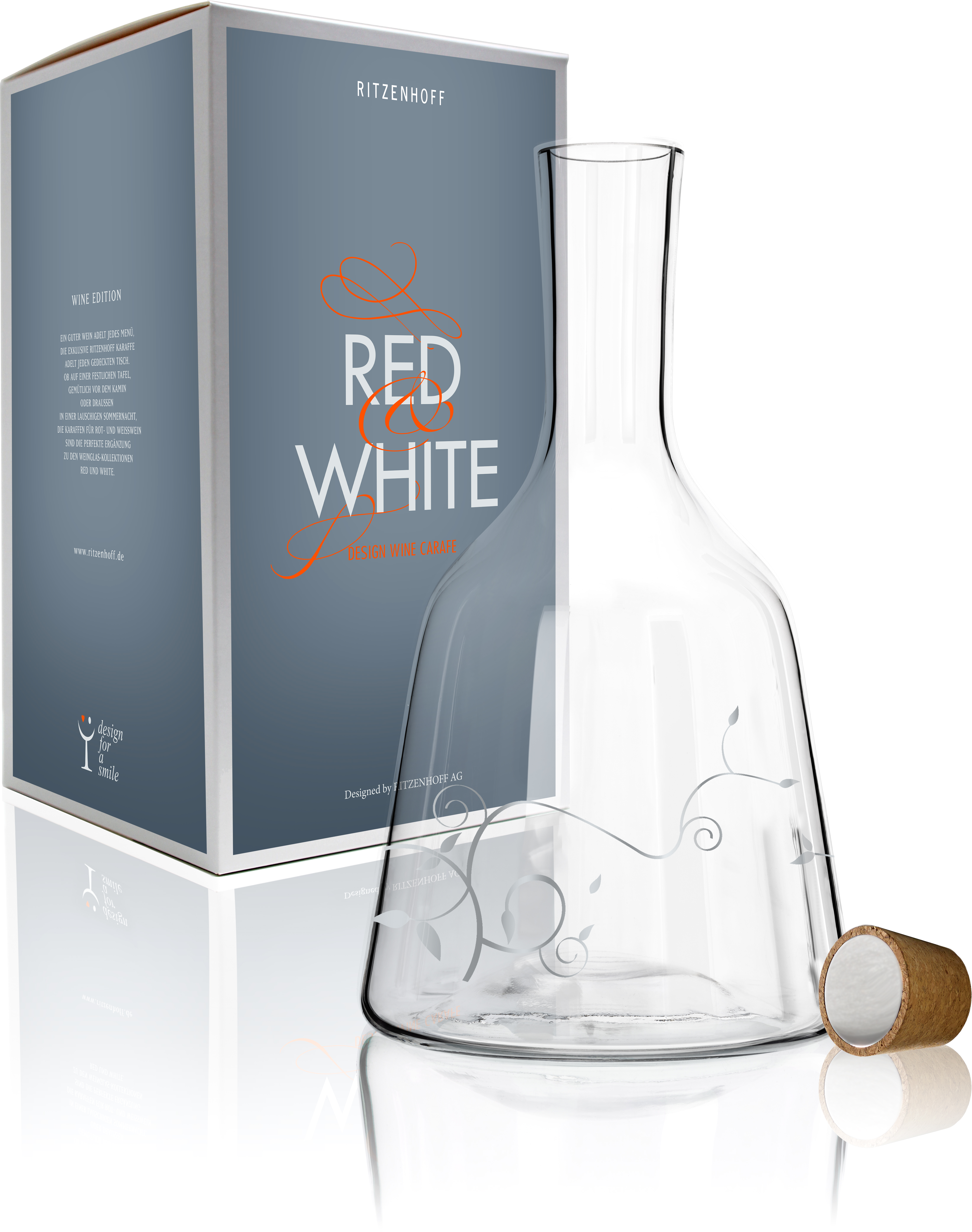 Графин для вина Ritzenhoff Red & White Wine Carafe с корковой пробкой 1.5 л Liana Cavallaro
Графин для вина Ritzenhoff Red & White Wine Carafe с корковой пробкой 1.5 л Liana Cavallaro