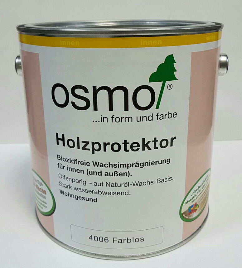 Пропитка для древесины с водоотталкивающим эффектом OSMO HOLZPROTEKTOR – 4006 бесцветная 2.5 л.
Пропитка для древесины с водоотталкивающим эффектом OSMO HOLZPROTEKTOR – 4006 бесцветная 2.5 л.
