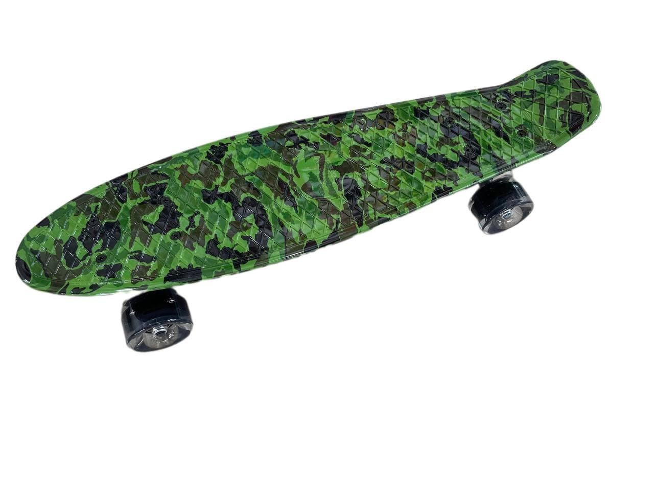 Пенниборд (Скейт, круизер) Penny Board, 56*15см, Расцветка: тёмно-зеленый камуфляж
Пенниборд (Скейт, круизер) Penny Board, 56*15см, Расцветка: тёмно-зеленый камуфляж