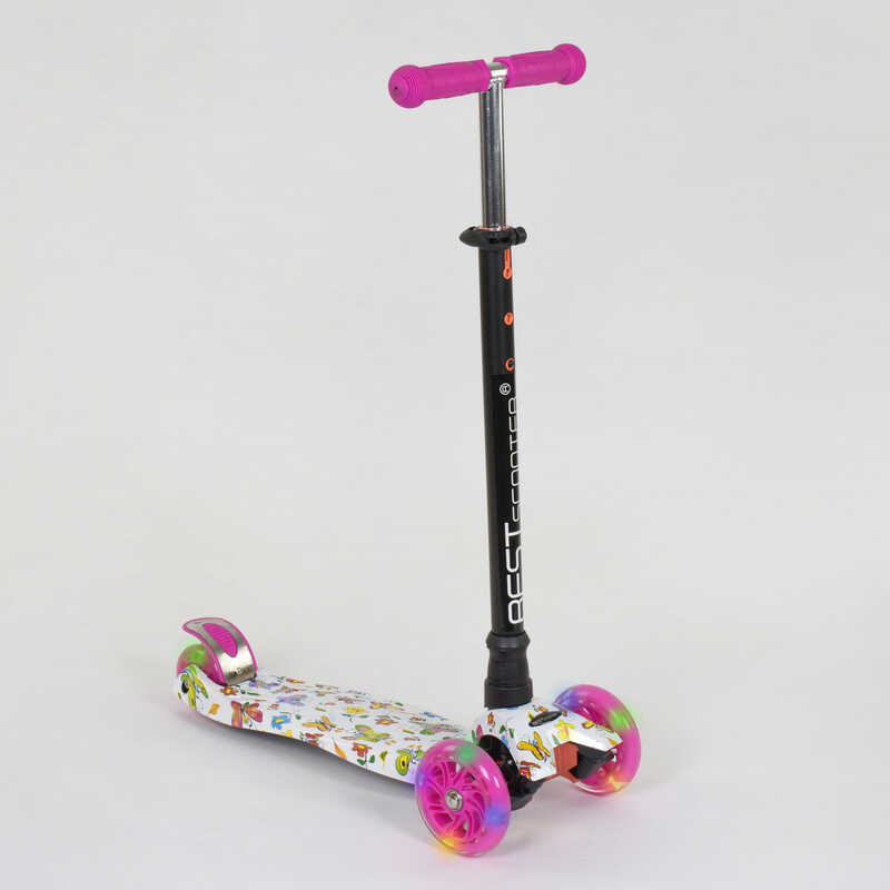 Самокат трехколесный MAXI "Best Scooter" пластмассовый, трубка руля алюминиевая Pink/White/Black (74512)
Самокат трехколесный MAXI "Best Scooter" пластмассовый, трубка руля алюминиевая Pink/White/Black (74512)