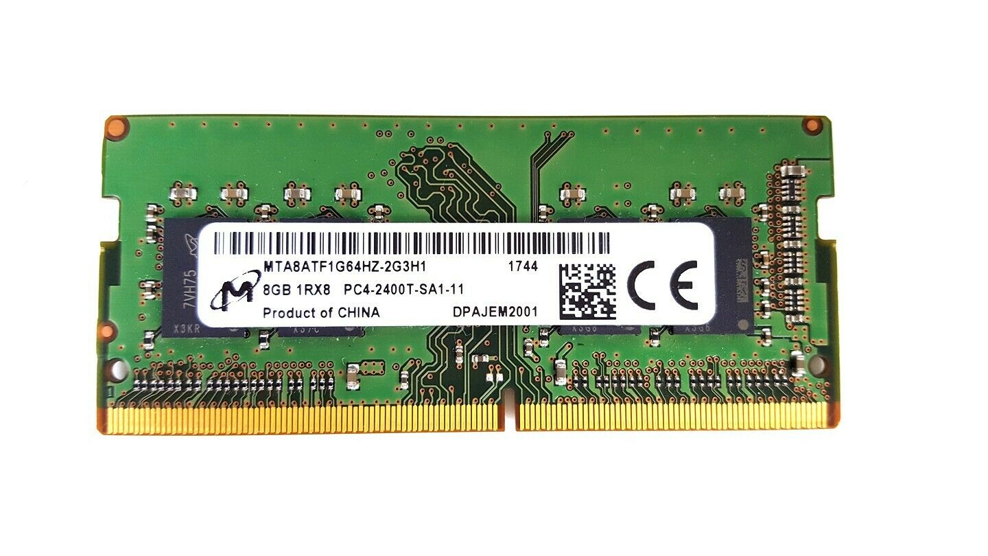 Оперативна пам'ять MICRON 8 GB SO-DIMM DDR4 2400 MHz - (MTA8ATF1G64HZ-2G3H1)
Оперативна пам'ять MICRON 8 GB SO-DIMM DDR4 2400 MHz - (MTA8ATF1G64HZ-2G3H1)