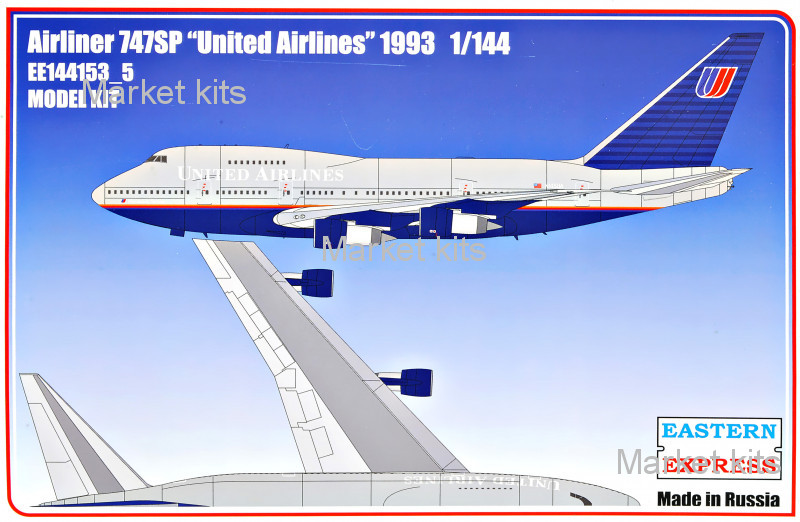 Пассажирский самолет Airliner 747SP "United Airlines" 1993 1:144 Eastern Express (EE144153-05)
Пассажирский самолет Airliner 747SP "United Airlines" 1993 1:144 Eastern Express (EE144153-05)