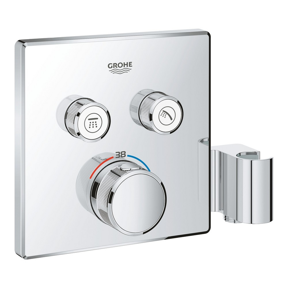Внешняя часть термостатического смесителя для душа Grohe Grohtherm SmartControl 29125000 на два потребителя
Внешняя часть термостатического смесителя для душа Grohe Grohtherm SmartControl 29125000 на два потребителя