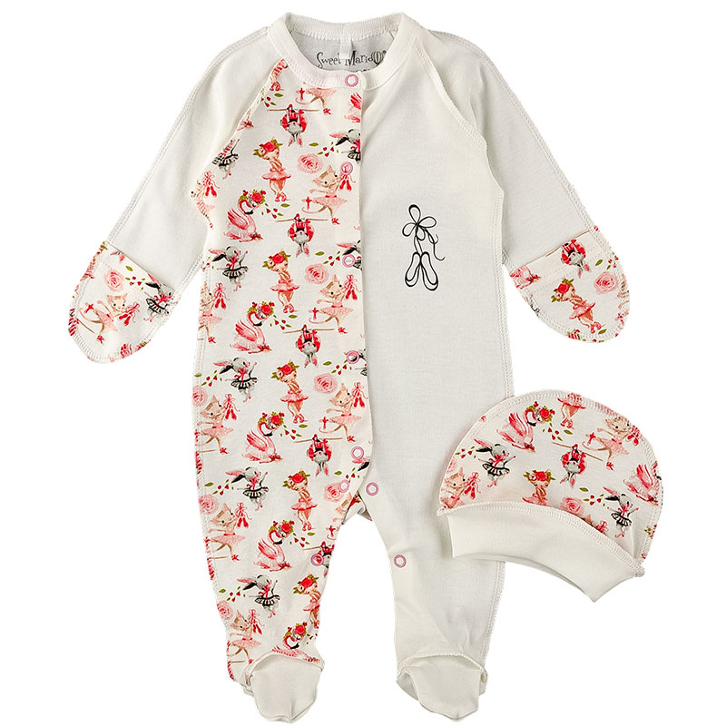 Комбинезон (человечек) для девочки + шапочка "Little ballerina" SWEET MARIO 10-09-143 56 см молочный/кораловый
Комбинезон (человечек) для девочки + шапочка "Little ballerina" SWEET MARIO 10-09-143 56 см молочный/кораловый