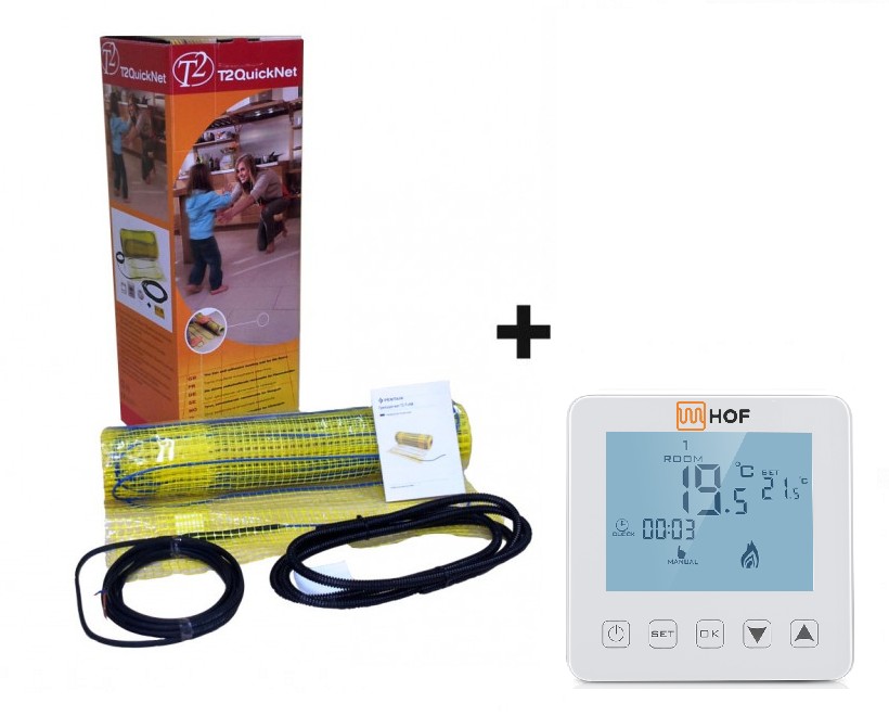 Теплый пол Raychem нагревательный двухжильный мат Т2 P-HM-P 560Вт/3,5м2+терморегулятор HOF sen
Теплый пол Raychem нагревательный двухжильный мат Т2 P-HM-P 560Вт/3,5м2+терморегулятор HOF sen