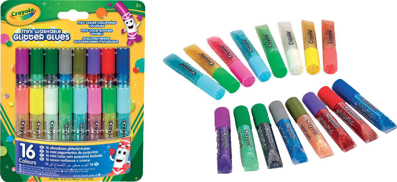 Набор клея с блестками Crayola Washable 16 шт (256362.024) (0071662069421)
Набор клея с блестками Crayola Washable 16 шт (256362.024) (0071662069421)
