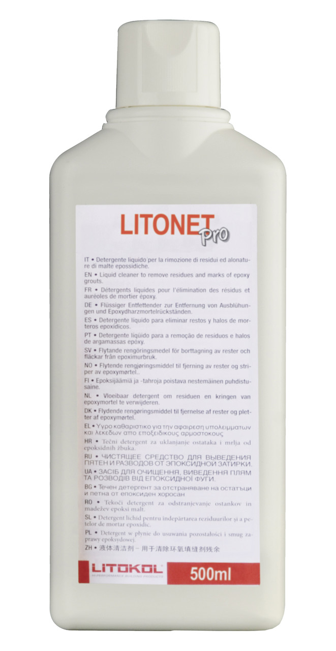 Очиститель смывка для удаления остатков эпоксидной затирки LITONET EVO PRO, 500 мл.
Очиститель смывка для удаления остатков эпоксидной затирки LITONET EVO PRO, 500 мл.