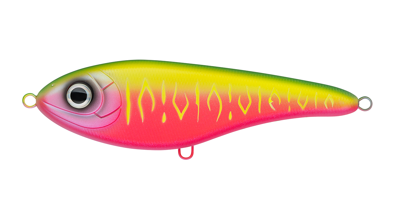 Воблер Джеркбейт Strike Pro Buster Jerk Sinking, 150 мм, 75 гр, Загл. 0,5м.-4,0м., Тонущий, цвет: A230S Watermelon Mat Tiger, (EG-048#A230S) (128356)
Воблер Джеркбейт Strike Pro Buster Jerk Sinking, 150 мм, 75 гр, Загл. 0,5м.-4,0м., Тонущий, цвет: A230S Watermelon Mat Tiger, (EG-048#A230S) (128356)