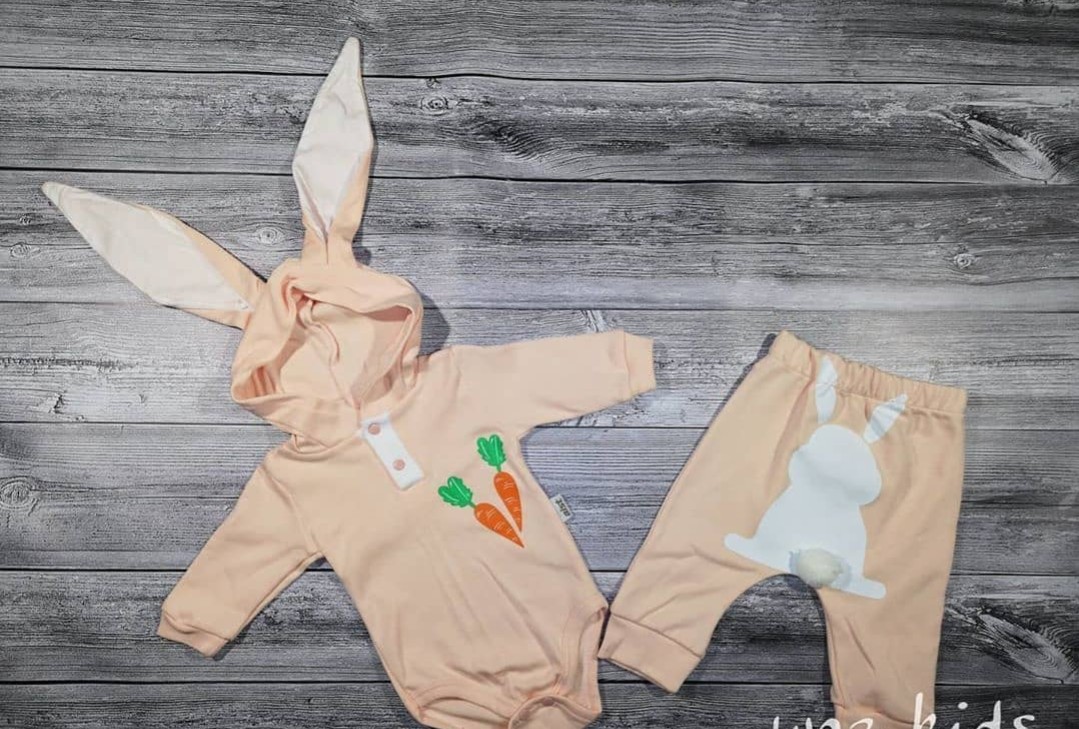 Комплект для девочки Aist baby кролик 68см персиковий 
Комплект для девочки Aist baby кролик 68см персиковий