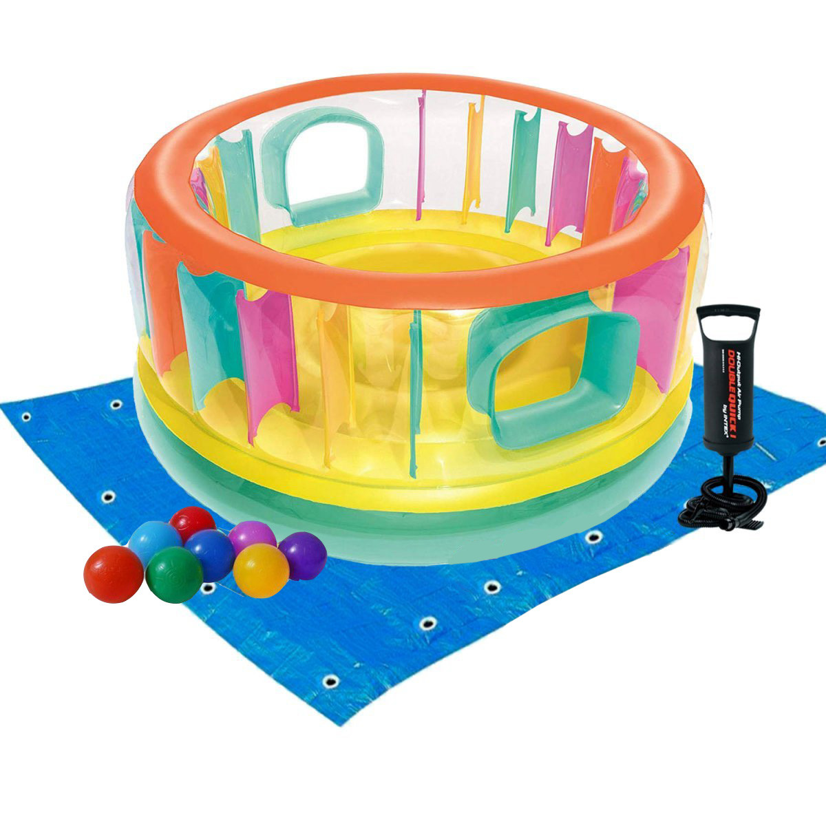 Надувной батут Bestway 52262-2 «Bounce Jam Bouncer» 180х86 см с шариками 10 шт подстилкой насосом
Надувной батут Bestway 52262-2 «Bounce Jam Bouncer» 180х86 см с шариками 10 шт подстилкой насосом