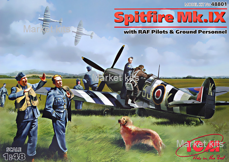 Истребитель Spitfire Mk.IX с пилотами и техниками ВВС Великобритании 1:48 ICM (ICM48801)
Истребитель Spitfire Mk.IX с пилотами и техниками ВВС Великобритании 1:48 ICM (ICM48801)