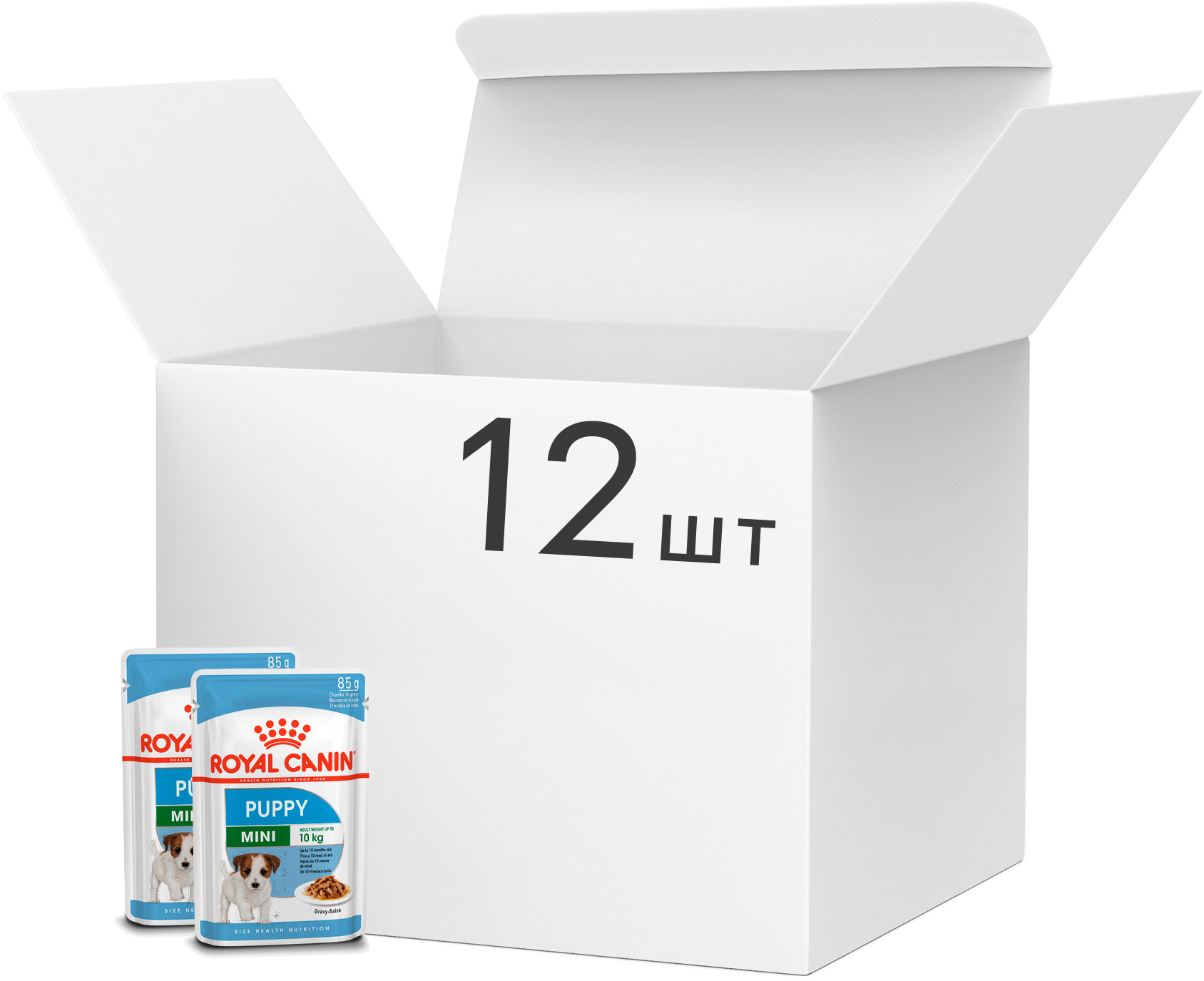 Упаковка влажного корма для собак Royal Canin Puppy Mini Chn Wet 12 шт х по 85 г (9003579008201)
Упаковка влажного корма для собак Royal Canin Puppy Mini Chn Wet 12 шт х по 85 г (9003579008201)