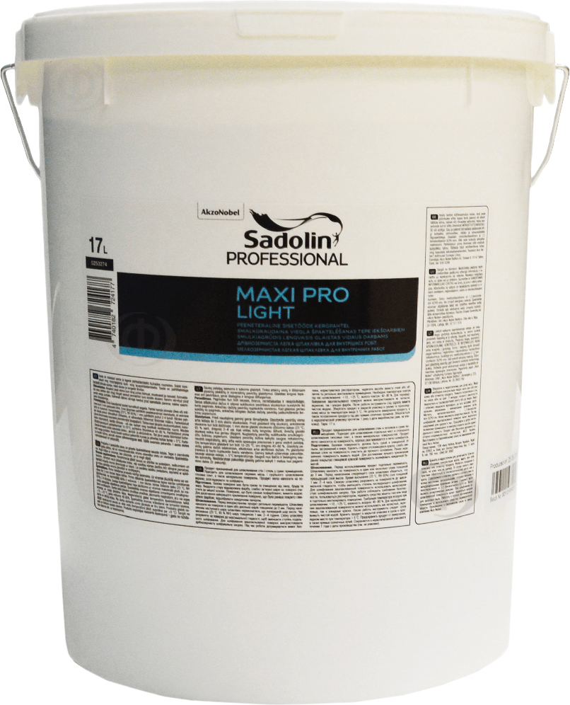 Шпаклевка акриловая Sadolin Maxi Pro Light для стен и потолка 17 л Светло-бежевая (5253274)
Шпаклевка акриловая Sadolin Maxi Pro Light для стен и потолка 17 л Светло-бежевая (5253274)