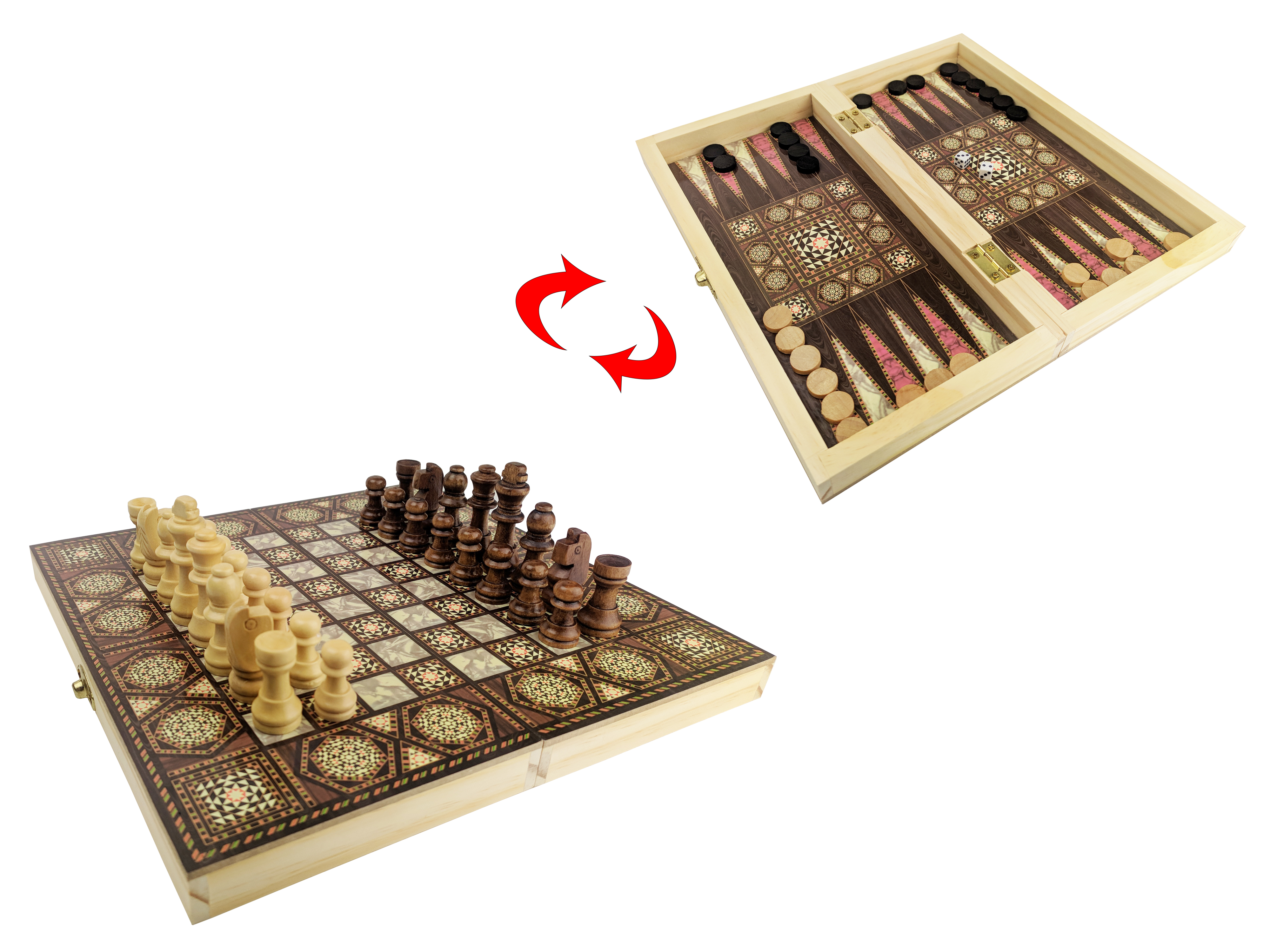 Набор настольных игр 3в1 Шахматы, Шашки, Нарды Hao De Li Chess, доска с орнаментом
Набор настольных игр 3в1 Шахматы, Шашки, Нарды Hao De Li Chess, доска с орнаментом
