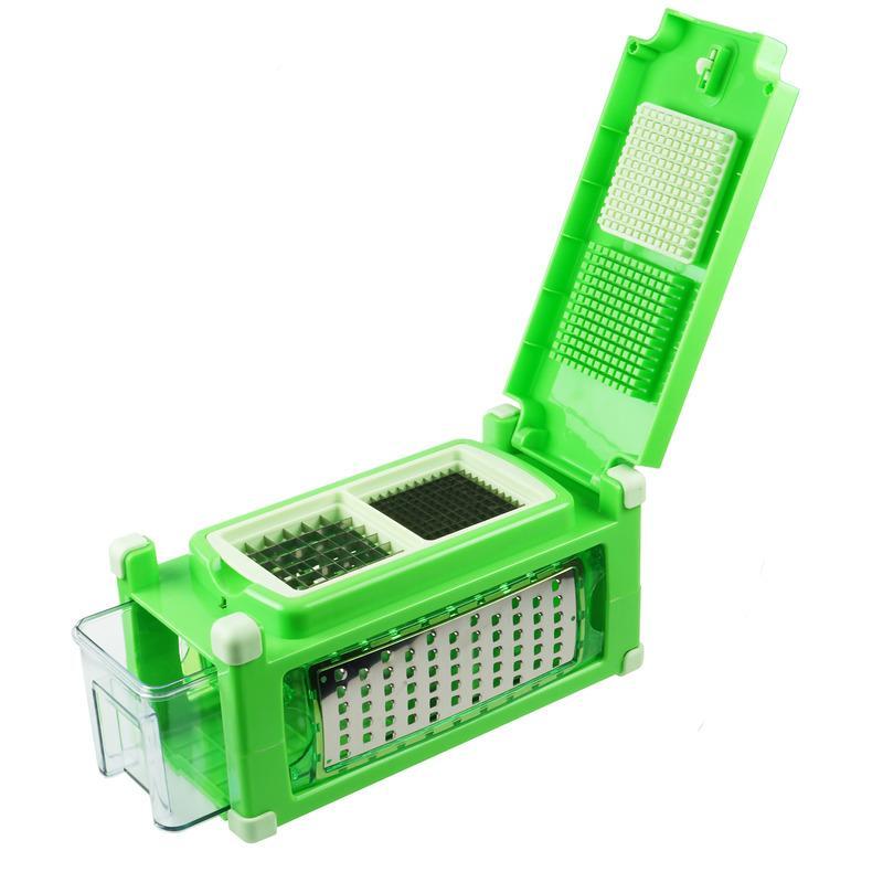Овощерезка ручная кубиками Мультинайсер Magic Cube Nicer Dicer найсер дайсер с лезвиями из нержавеющей стали Салатовая (1987)
Овощерезка ручная кубиками Мультинайсер Magic Cube Nicer Dicer найсер дайсер с лезвиями из нержавеющей стали Салатовая (1987)