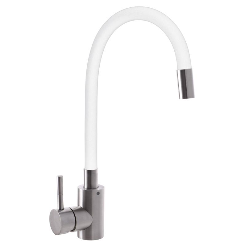 Кухонный смеситель с силиконовым изливом MIXXUS SUS 011 (SS2838), белый (ST701561)
Кухонный смеситель с силиконовым изливом MIXXUS SUS 011 (SS2838), белый (ST701561)