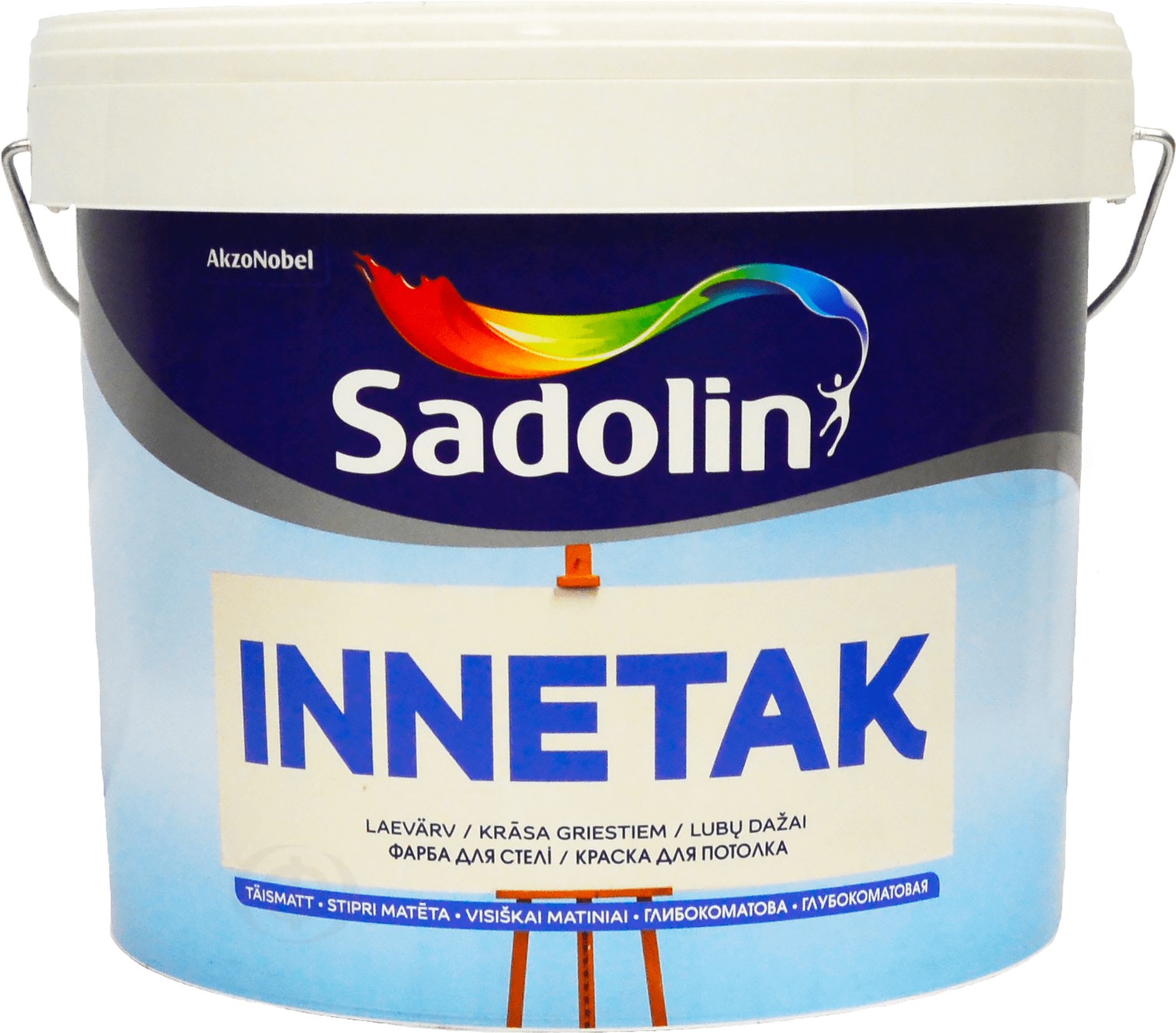 Краска Sadolin Innetak - глубокоматовая латексная краска для потолка, белая, 5 л (5078163)
Краска Sadolin Innetak - глубокоматовая латексная краска для потолка, белая, 5 л (5078163)