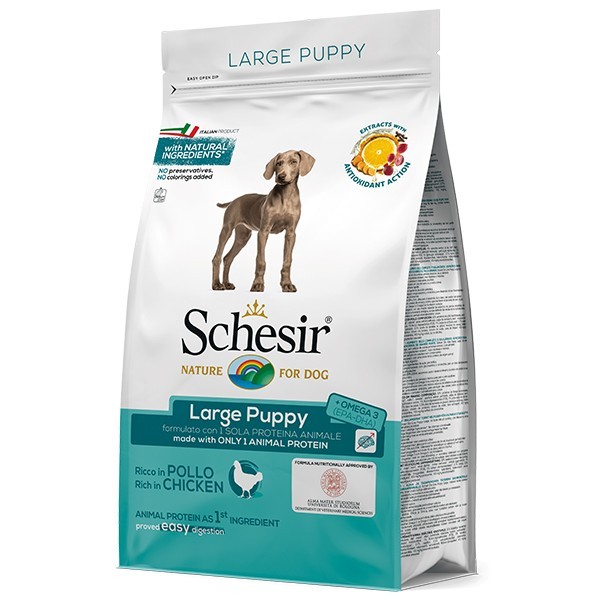 Сухой монопротеиновый корм для щенков крупных пород Шезир Schesir Dog Large Puppy 12 кг (8005852163004)
Сухой монопротеиновый корм для щенков крупных пород Шезир Schesir Dog Large Puppy 12 кг (8005852163004)