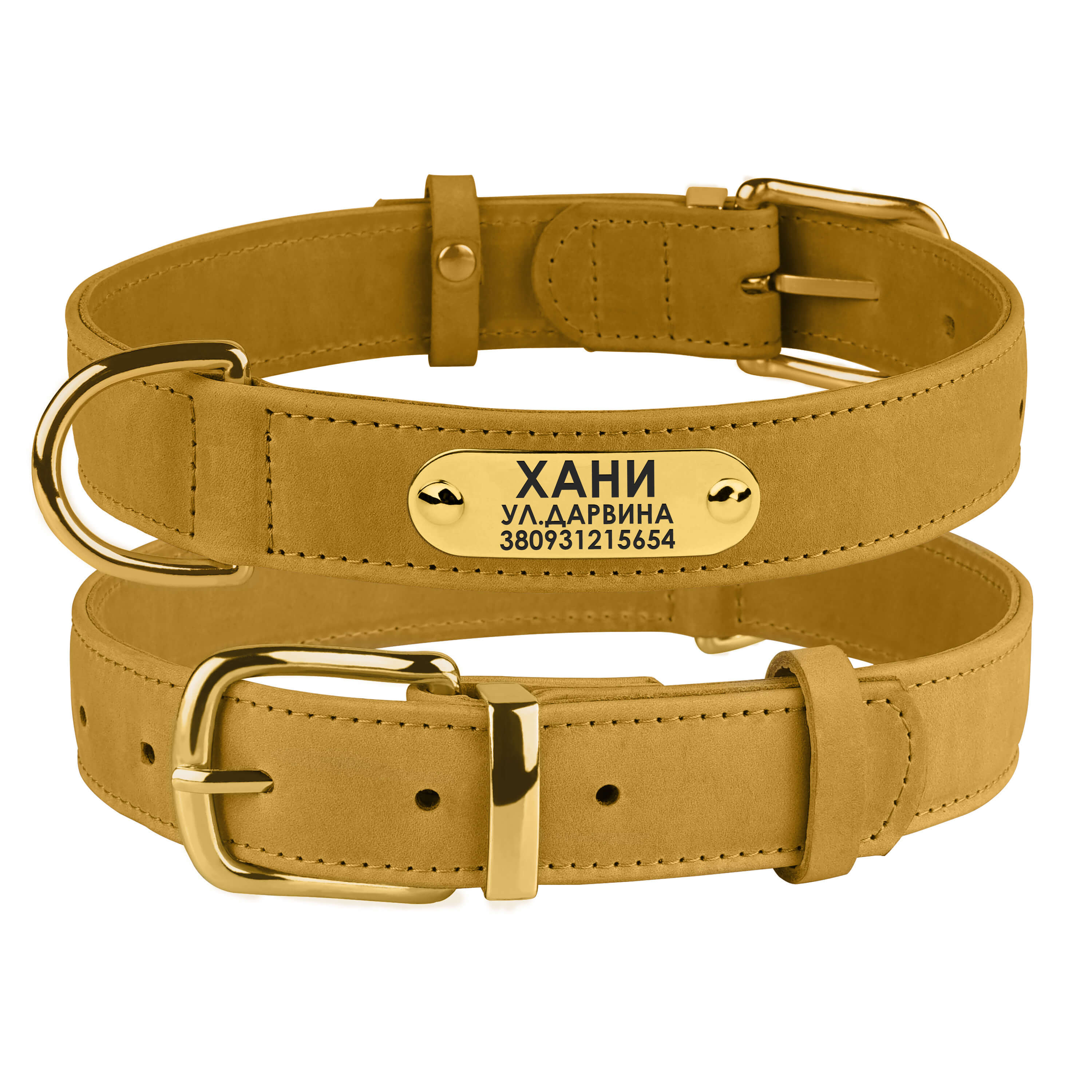 Ошейник для Собак Кожаный с Гравировкой BronzeDog Crazy Горчичный 25 мм 38-49 см (00458) 
Ошейник для Собак Кожаный с Гравировкой BronzeDog Crazy Горчичный 25 мм 38-49 см (00458)