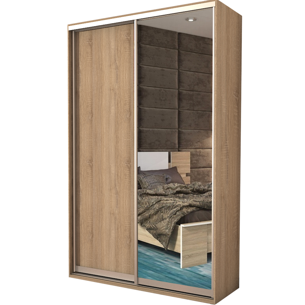 Шкаф-купе Zevs Двухдверный ШК-2 Зеркало+ДСП 140х60х240 дуб сонома
Шкаф-купе Zevs Двухдверный ШК-2 Зеркало+ДСП 140х60х240 дуб сонома