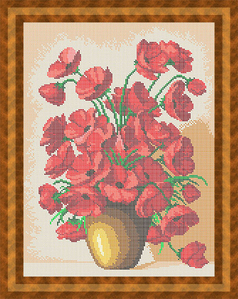 Набор для вышивки бисером Фурор Рукоделия Полевые маки в глиняной вазе (НБп3-029-1-Н)
Набор для вышивки бисером Фурор Рукоделия Полевые маки в глиняной вазе (НБп3-029-1-Н)